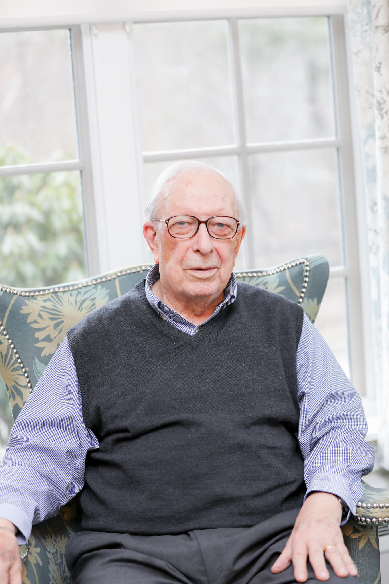 Peter Gunness Sitting in Chair