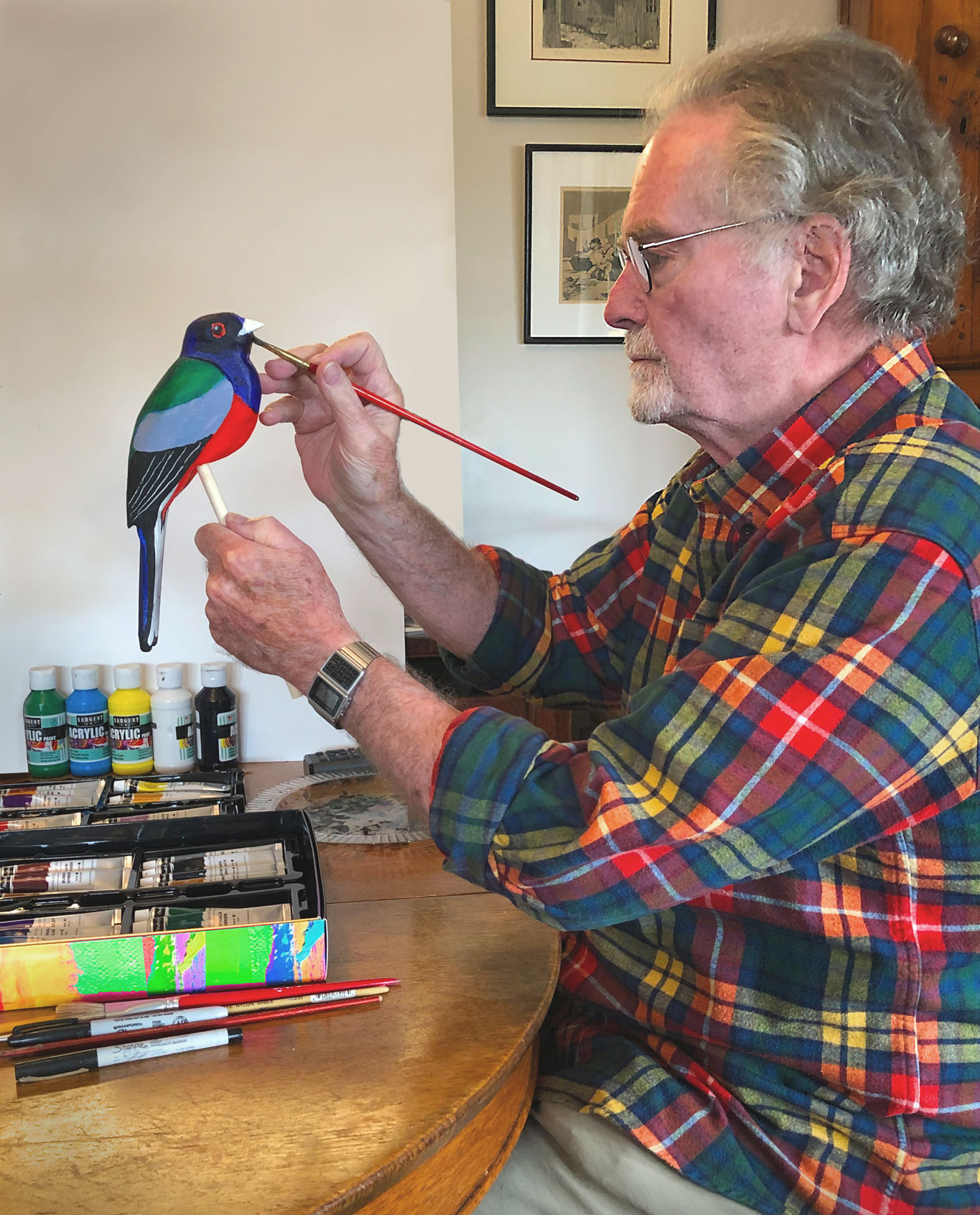 Mark Hopkins Painting Bird