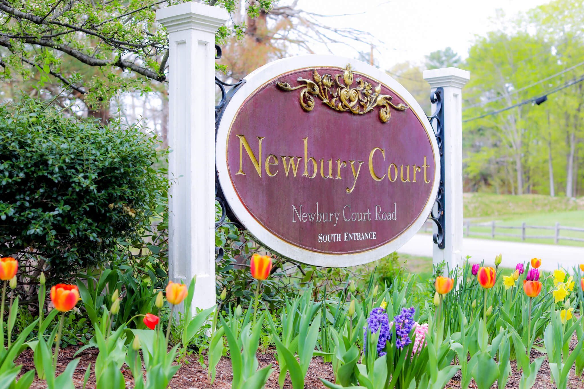 Newbury Court South Entrance Sign