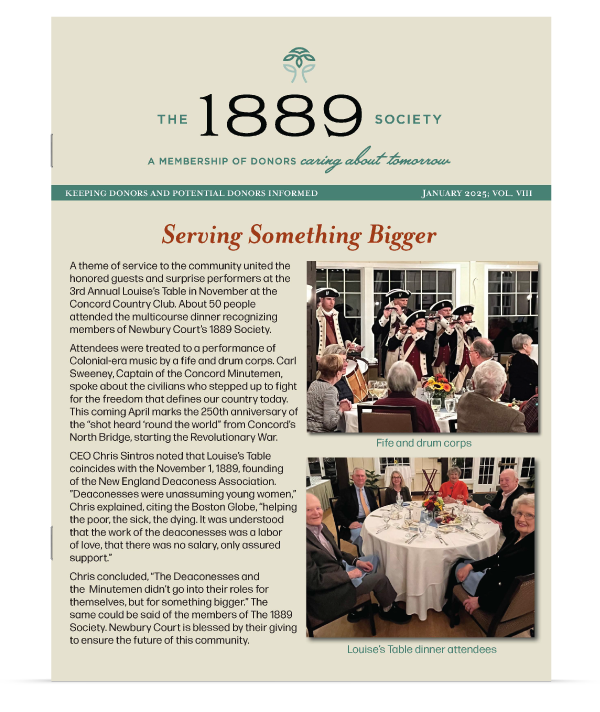 The 1889 Society newsletter cover
